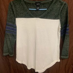 Rue21 Quarter Sleeve Baseball Tee